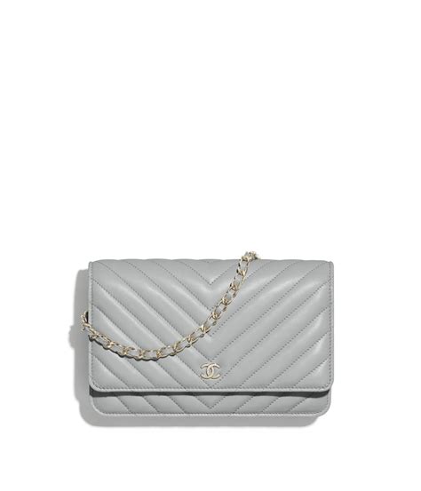 chanel wallet on chain grey|Chanel wallet on chain preis.